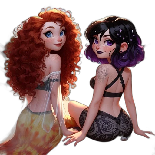 dress, concept art, fantasy art, cartoon transparent PNG cut-out