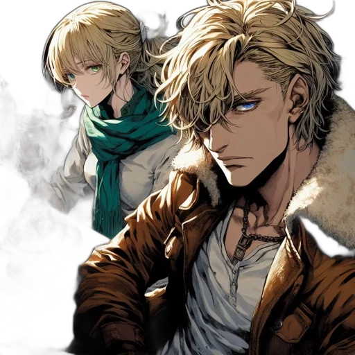 jacket, comic book art, anime, concept art transparent PNG cut-out