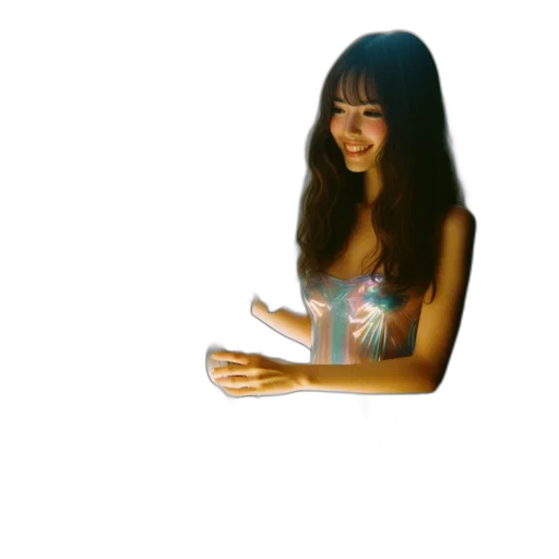 dress, hair, creature, face transparent PNG cut-out