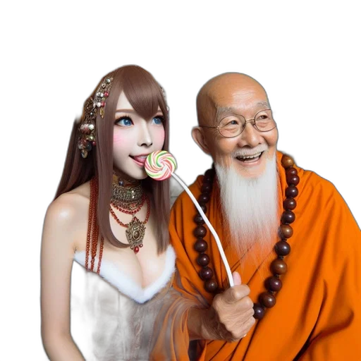 staff, mask, weapon, dress transparent PNG cut-out