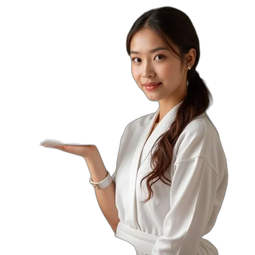 staff, jewelry, face, jacket transparent PNG cut-out