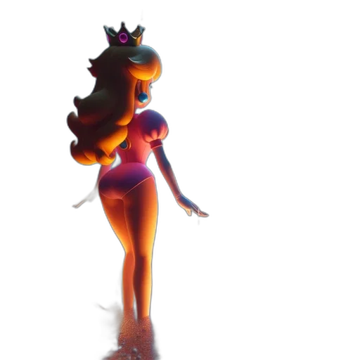 crown, dress, concept art, 3d render transparent PNG cut-out