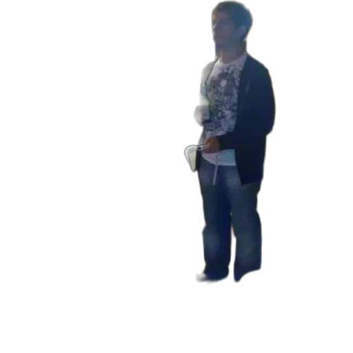 jacket, robot, staff, creature transparent PNG cut-out