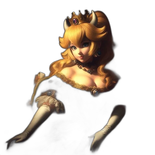 crown, weapon, staff, dress transparent PNG cut-out