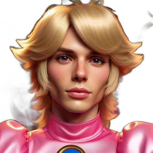 face, hair, robot, crown transparent PNG cut-out