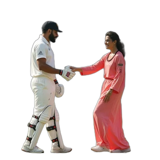 virat, kohli, deepika, patel transparent PNG cut-out