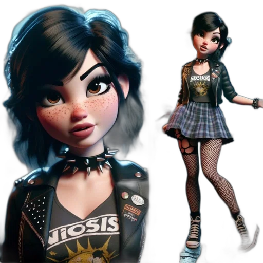 dress, concept art, 3d render, cartoon transparent PNG cut-out