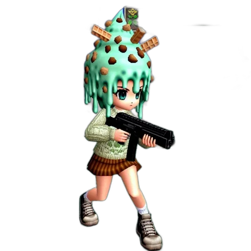 weapon, creature, staff, hat transparent PNG cut-out