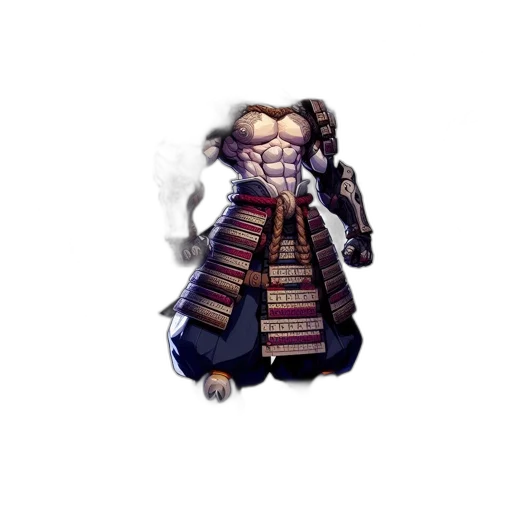 staff, mask, creature, jacket transparent PNG cut-out