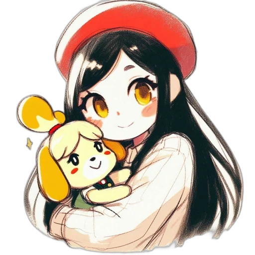 staff, watercolor, pixel art, anime transparent PNG cut-out