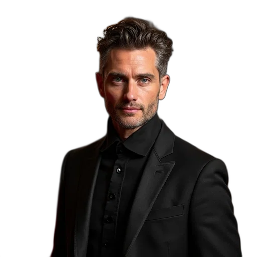 jacket, staff, hair, face transparent PNG cut-out