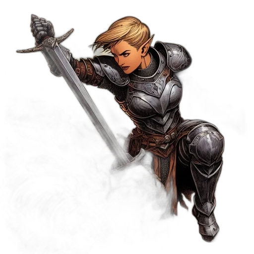sword, weapon, staff, fantasy art transparent PNG cut-out