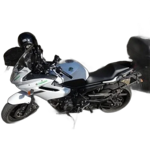 3d render, photorealistic, white, motorcycle transparent PNG cut-out