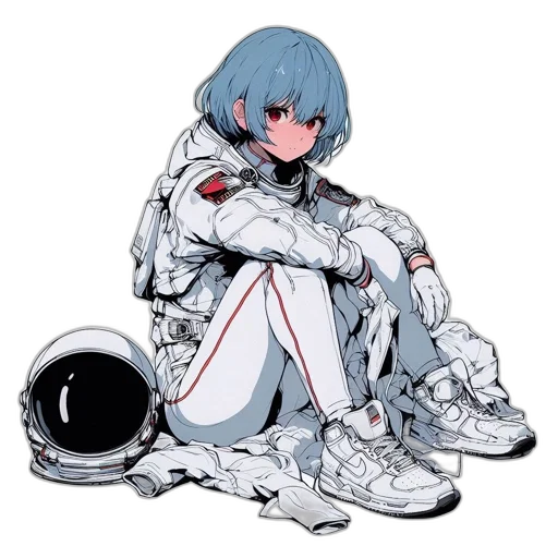 robot, jacket, dress, weapon transparent PNG cut-out