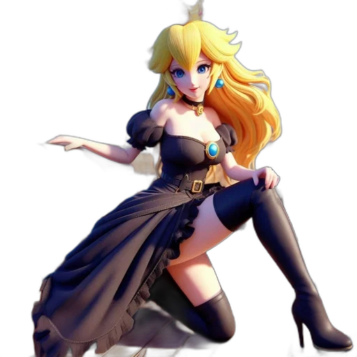 dress, staff, concept art, fantasy art transparent PNG cut-out
