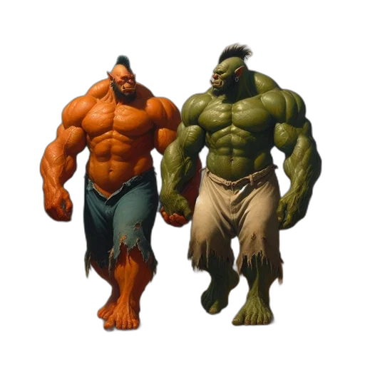 concept art, fantasy art, comic book art, pixel art transparent PNG cut-out