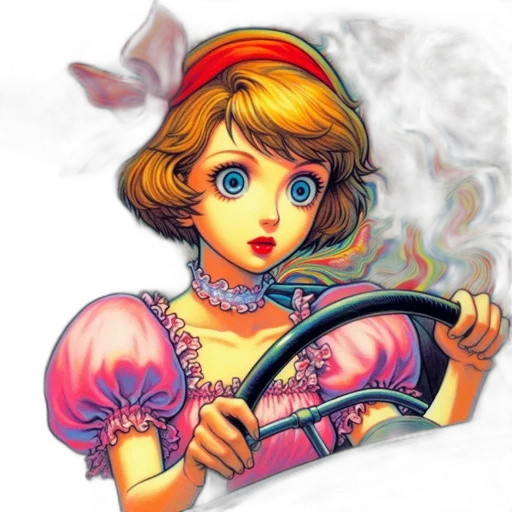 dress, staff, jewelry, face transparent PNG cut-out