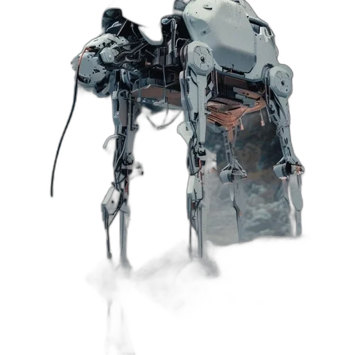 robot, weapon, jacket, staff transparent PNG cut-out