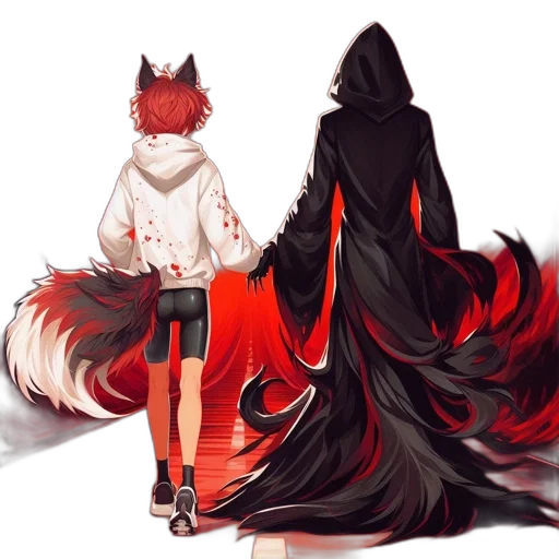 dress, staff, creature, mask transparent PNG cut-out