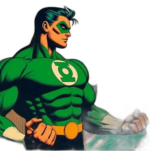 comic book art, concept art, cartoon, 3d render transparent PNG cut-out