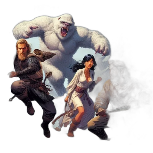 concept art, fantasy art, pixel art, comic book art transparent PNG cut-out