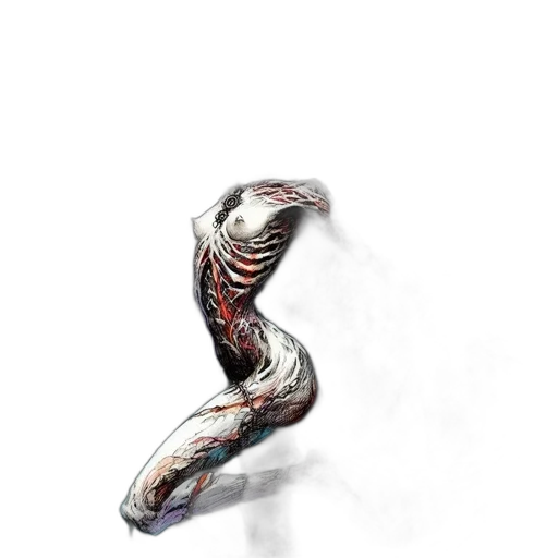 creature, hair, animal, dragon transparent PNG cut-out