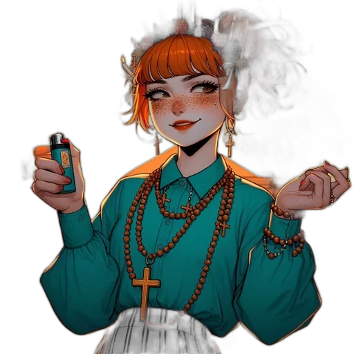 staff, jewelry, dress, fantasy art transparent PNG cut-out