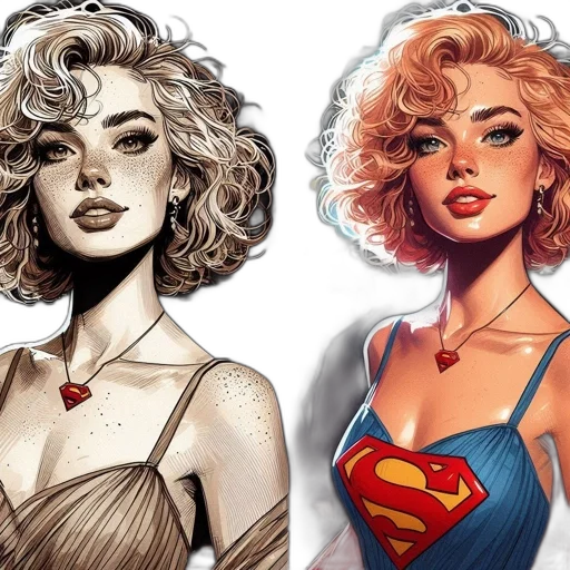 comic book art, concept art, cartoon, fantasy art transparent PNG cut-out