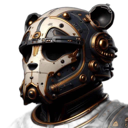 mask, robot, face, crown transparent PNG cut-out