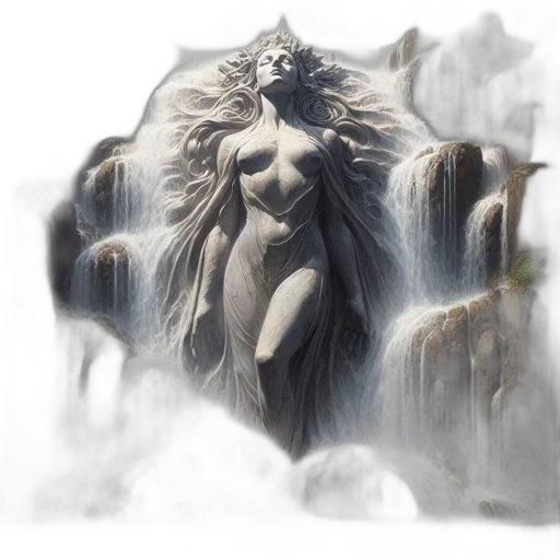crown, dress, creature, fantasy art transparent PNG cut-out