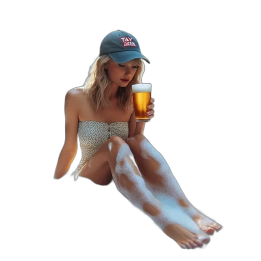 hat, bottle, creature, dress transparent PNG cut-out