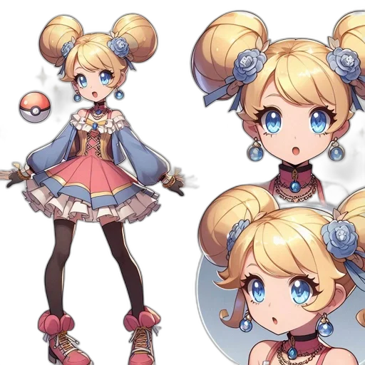 concept art, anime, fantasy art, 3d render transparent PNG cut-out