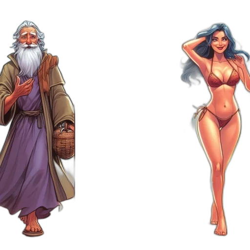 concept art, fantasy art, comic book art, pixel art transparent PNG cut-out