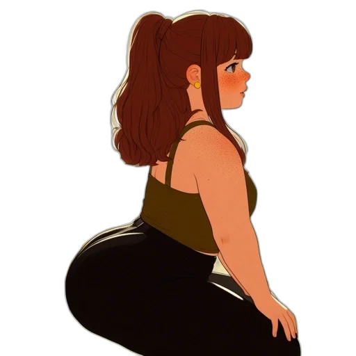 dress, creature, jacket, staff transparent PNG cut-out