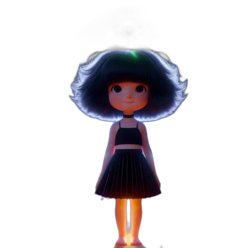 dress, hat, hair, robot transparent PNG cut-out