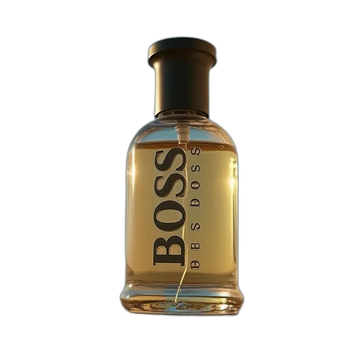 bottle, dress, 3d render, boss transparent PNG cut-out