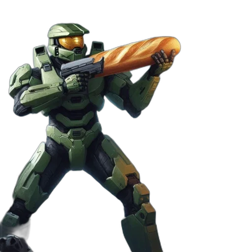 weapon, robot, concept art, 3d render transparent PNG cut-out