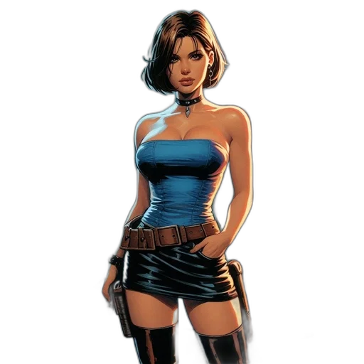 comic book art, concept art, cartoon, fantasy art transparent PNG cut-out