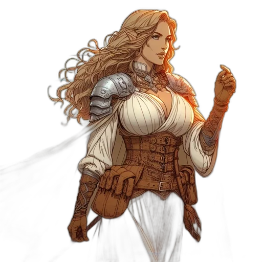 fantasy art, concept art, comic book art, pixel art transparent PNG cut-out