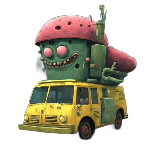 robot, car, creature, food transparent PNG cut-out