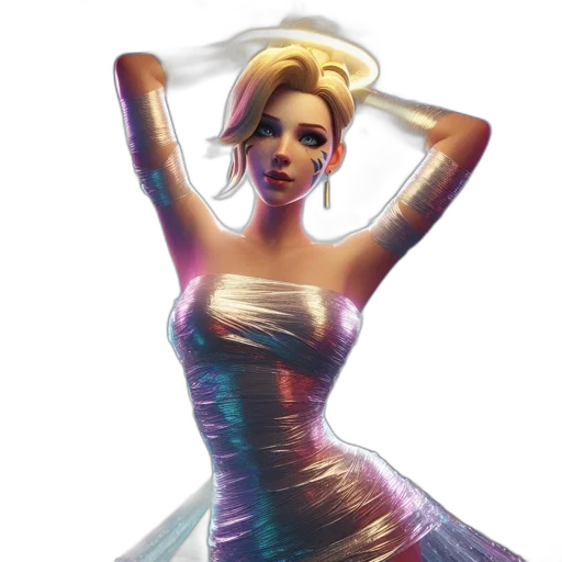 dress, concept art, fantasy art, 3d render transparent PNG cut-out