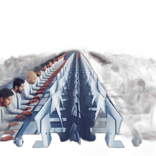 concept art, office, space, houses transparent PNG cut-out