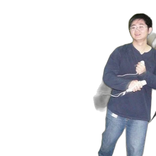 jacket, staff, creature, sword transparent PNG cut-out