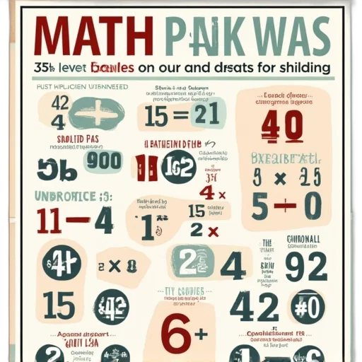 multiplication, facts, poster, fun transparent PNG cut-out