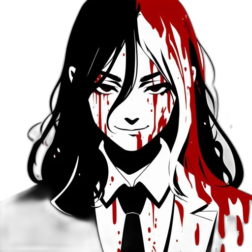 face, comic book art, anime, cartoon transparent PNG cut-out