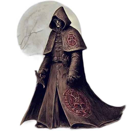 mask, staff, jacket, hat transparent PNG cut-out