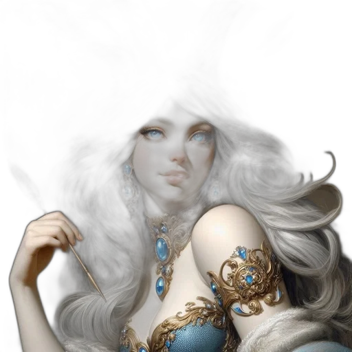 jewelry, crown, staff, face transparent PNG cut-out