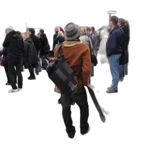 staff, hat, weapon, jacket transparent PNG cut-out