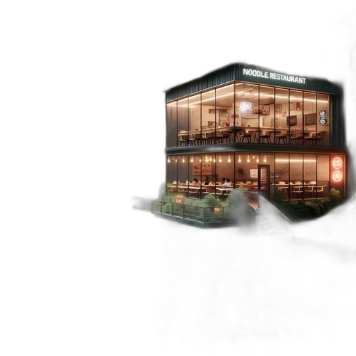 building, furniture, 3d render, concept art transparent PNG cut-out