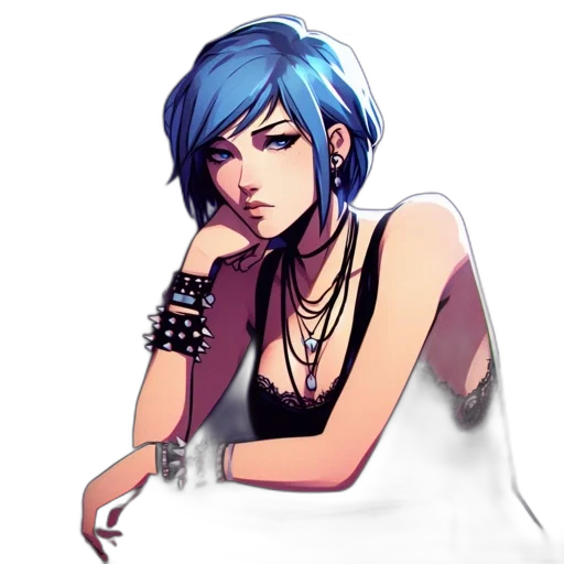 jewelry, concept art, pixel art, cyberpunk transparent PNG cut-out